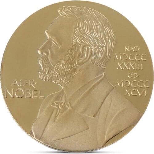 Alfred Bernhard Nobel Commemorative Coin Collection Gift Souvenir Art Metal Antiqu