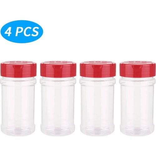 4pcs Spice Jars Storing Spice Herbs Spice Containers With Flip Top Cap Kitchen Gadgets Bottle Cumin Powder Box Set #p2