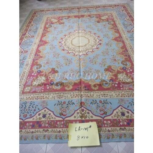 Free shipping 8'x10' French Aubusson rugs woolen carpets Aubusson design wool carpet