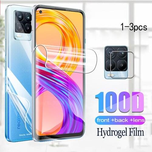 Realmi 8 pro hydrogel film for oppo realme 8 pro front back screen protector camera film glass realme8pro real me 8 safety films