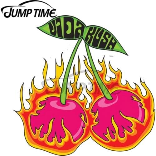 JumpTime 13 x 12.2cm For Y2K Cherry Bomb Car Sticker Motorcycle Surfboard Refrigerator Decoration Scratch Proof Waterproof Decal