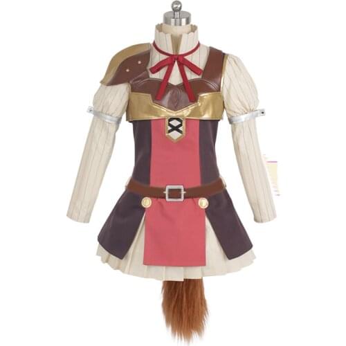 Anime Tate no Yuusha no Nariagari The Rising of the Shield Hero Raphtalia Cosplay Costume with gloves and tail custom made
