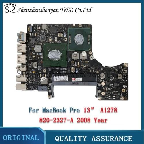 Tested A1278 Motherboard For Macbook Pro 13" Logic Board 2.0GHz P7350 2.4GHz P8600 820-2327-A Late 2008