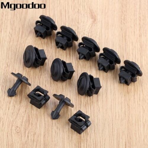 Mgoodoo 10set Car Clip Plastic Rivets Auto Fastener Clip Under Engine Cover Undertray Fitting Clip Fit For Audi A4 A6 Volkswagen