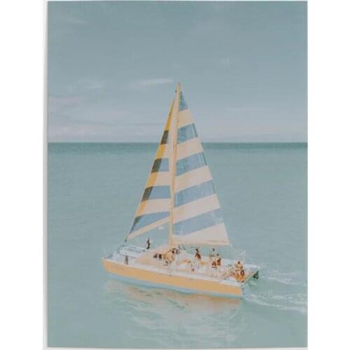 Modular Pictures Sailing Sea View Canvas Painting Wall Art HD Printed Nature Scenery Poster Modern Living Room Home Decor Framed