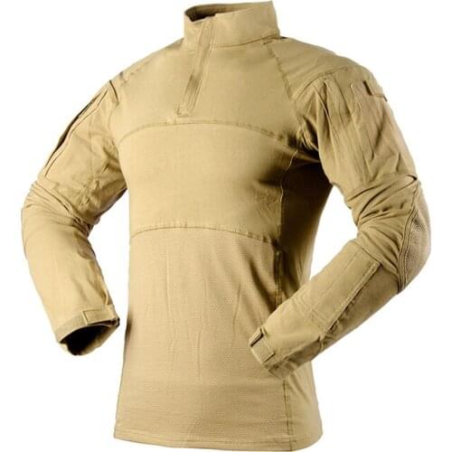 Long-Sleeve Tactical T-Shirts for men Outdoor Hunting Camping Breathable Clothing Camo color cotton 4season wearing