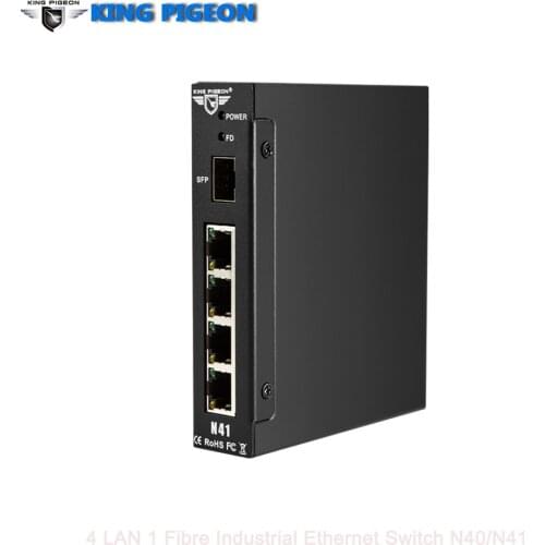Rugged Industrial Ethernet Switch 4 LAN for factory automation Intelligent transportation video surveillance N40