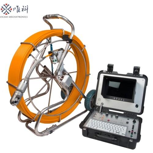 Industrial Rotation camera New AHD sewer pipe inspection camera with 60m / 120m rigid cable made in China