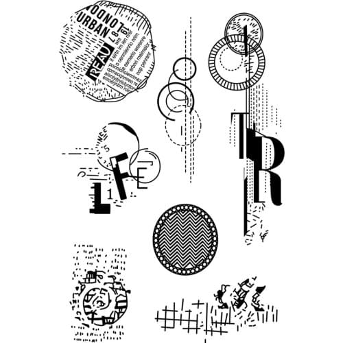 CLEAR STAMP background DIY Scrapbook Card album paper craft silicon rubber roller transparent stamps 868