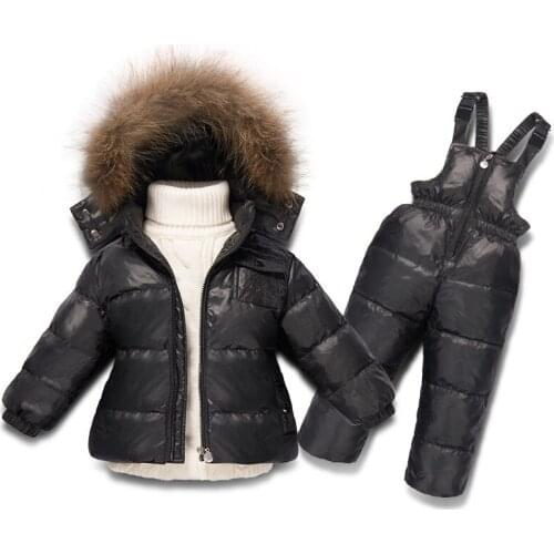 Down jacket childrens clothing winter childrens down jacket warm white duck down jacket windproof thick childrens clothing