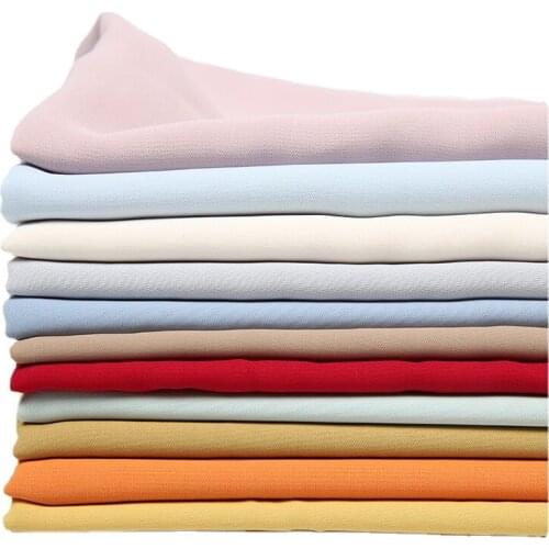 Width 59'' High Grade Simple Ice Silk Soft Falling Impervious Chiffon Fabric By The Yard For Dress Pants Suit Material