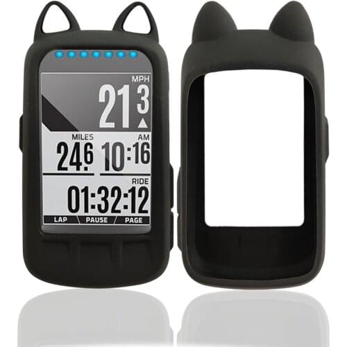 Generic Silicone Skin Protective Shell Case with Screen Protector for Wahoo Elemnt Bolt GPS Bike Computer Cartoon Case Sleeve