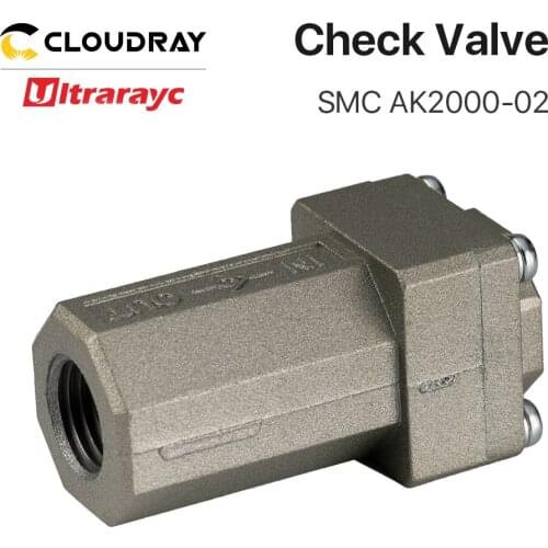 Ultrarayc Air Check Valve OEM SMC AK2000-20 Max.1.5 Mpa 1/4 Thread for Laser Machine Pneumatic System
