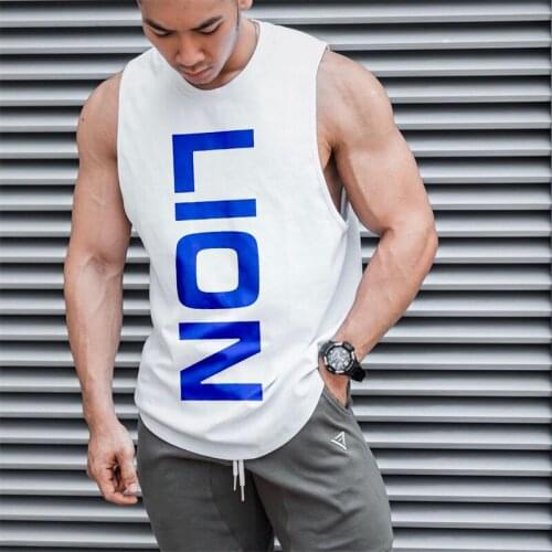 Summer new quick-drying men’s vest 2021 men jogger fashion breathable gym fitness sportswear brand streetwear casual Tank Tops