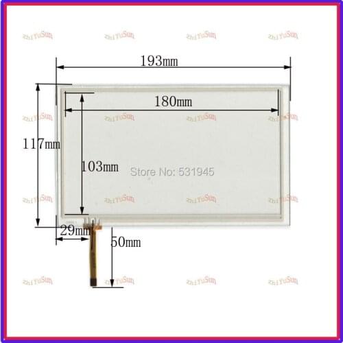 ZhiYuSun 078005 NEW 7.8 Inch Touch Screen193mm*117mm 4 wire resistive USB touch panel overlay kit digital product 193*117