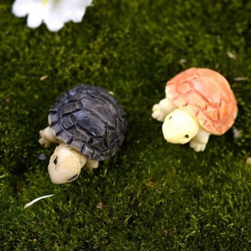 2pcs/set Miniature Dollhouse Bonsai Fairy Garden Landscape DIY Tortoise Decor