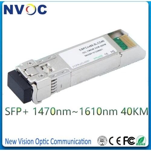2Pcs/Lot,10G DWDM-SFP+-ER,Dual LC 10G 40km,ITU Grid 17~61ch,Fiber DWDM Optical SFP+ Transceiver,C39 C40 40km 10G DWDM SFP+ ER