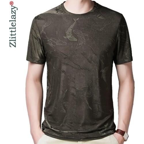 2020 Brand Casual Short Sleeve T Shirt Men Tshirt Summer Mens Clothing Fish T-shirt Streetwear Fashion Tee Shirts Tshirts 5243