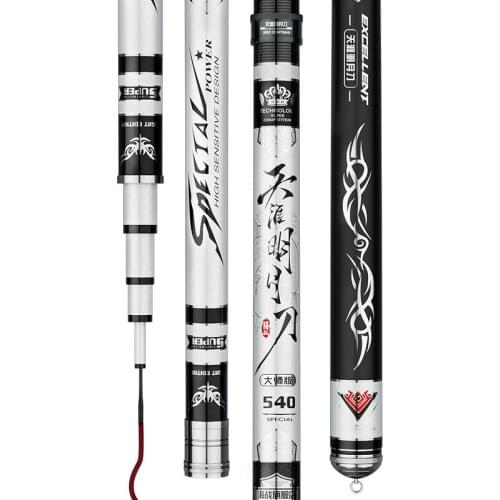 3.6m-7.2m Fishing Rod Super Hard 28/19 Tone Taiwan Fishing Olta Carp Wedkarstwo Canne Peche De Pesca Telescopic Angeln Hand Pole