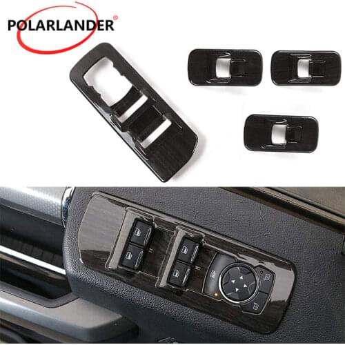 Car Accessories Chrome Window Lift Panel High fashion Switches Cover Trim For 2015 2016 2017 2018 F/ord F150 6 Colors 4 Pieces