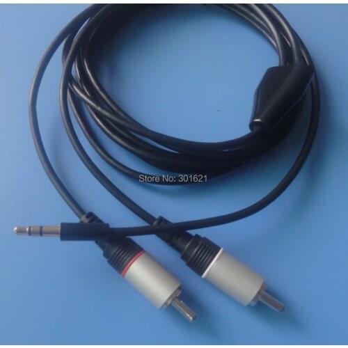 8pcs 1.5meter 2RCA to 3.5 Plug Cable