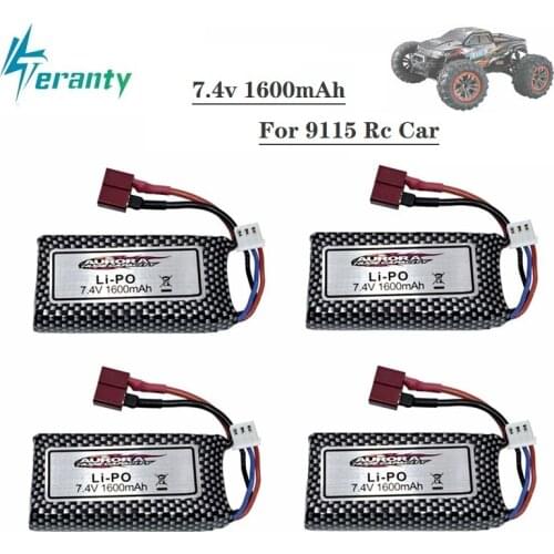 10Pcs 7.4v Battery For 9125 Remote Control Rc Car Spare Parts 7.4v 1600mah Original Lipo Battery XLH 9125 battery 1600mah