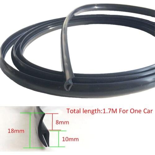 Automobile front windshield outer plastic sheet strips rubber seal Wiper cover plate strips