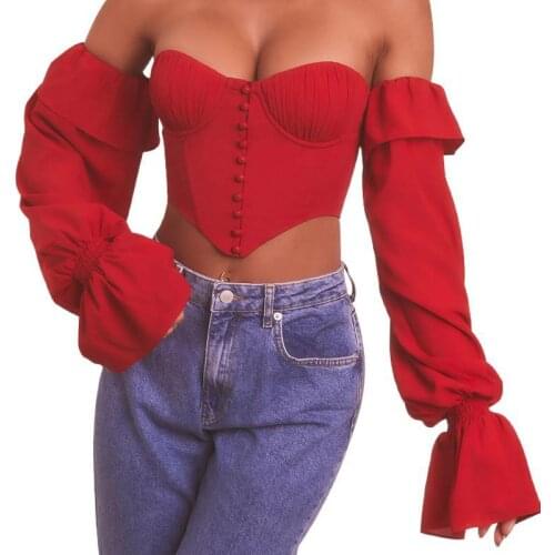 BAMBOOBOY Off Shoulder Blouses