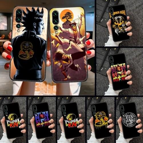 Cobra Kai Phone case For Huawei P Mate P10 P20 P30 P40 10 20 Smart Z Pro Lite 2019 black painting cell cover pretty bumper