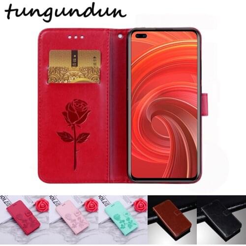 Phone Case For OPPO Realme X50 Pro Protective Cover Luxury PU Flip Leather TPU Silicone Case For Realme X50 5G Protector Shell
