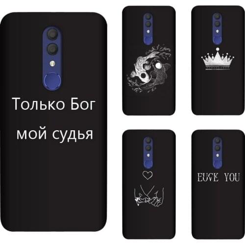 Soft Silicone TPU For Alcatel 1X 2019 Case Back Cover Painting Matte Phone Cases Funda