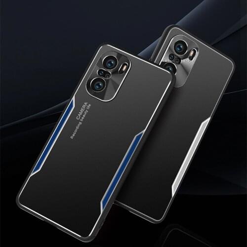 With Camera protection For xiaomi poco f3 Pro F2 Case Metal Back cover Non-slip shockproof phone silicone Coque Funda luxury