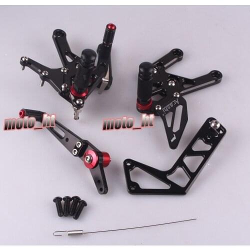 CNC Motorcycle Adjustable Rearset Rear Set Footpegs Foot Rest Pegs For Yamaha YZF-R1 2015 2016 2017