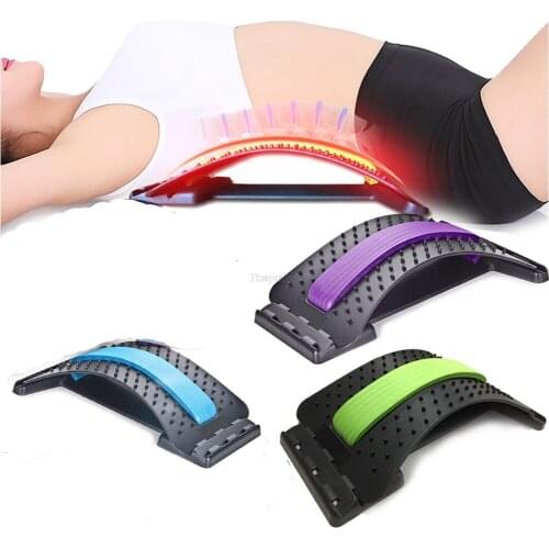 3colours Stretch Equipment Back Waist Massager Magic Stretcher Fitness Lumbar Support Relaxation Pain Relieve Fitness Equipments
