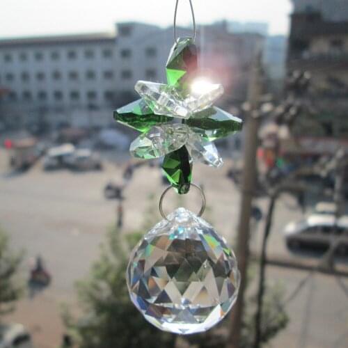 Garland Chakra Spectra 1 Suncatcher 1 Suncatcher Glass Crystal Pendulum Lamp Prisms Parts Feng Shui Pendants 30mm A M02265-1
