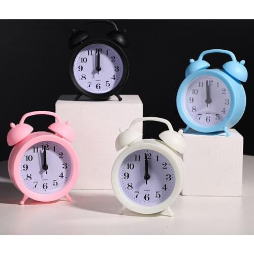 Bedroom Creative Little Alarm Clock Student Mute Bedside Clock Personalized Convenient Use Simple Clock Children Cartoon Alarm