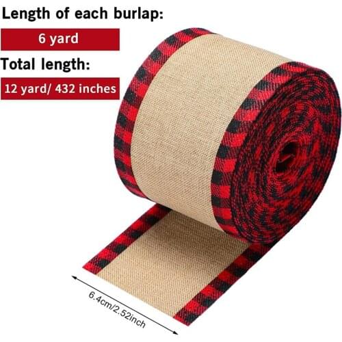 Linen Ribbons For Wedding Birthday Party Gift Wrapping Christmas DIY Crafts Ribbon Used To Make Bows Xmas Tree Decoration