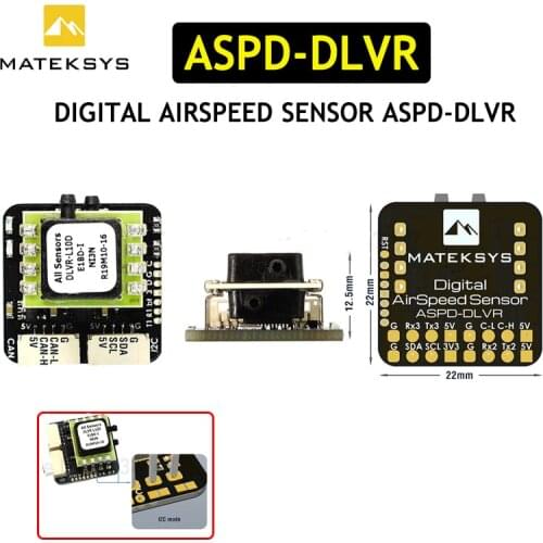 Matek ASPD-DLVR DIGITAL AIRSPEED SENSOR for RC FPV Racing Freestyle Airplane Drone F765-Wing Fix-Wing Flight Controller