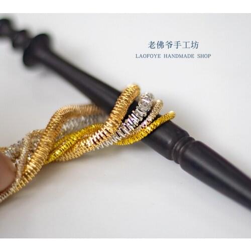 India imported embroidery thread, 4.0 thick square wire, India, French insect metal spring wire