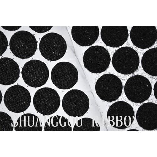 3cm Diameters coins , Sticky Backing Fastening Dots. Adhesive hook and loop