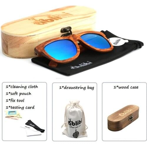 Sunglasses Men,2019 Vintage Wooden Polarized Eyewear Zebra Wood Sun Glasses UV400 Protection Wooden Original Gift Box