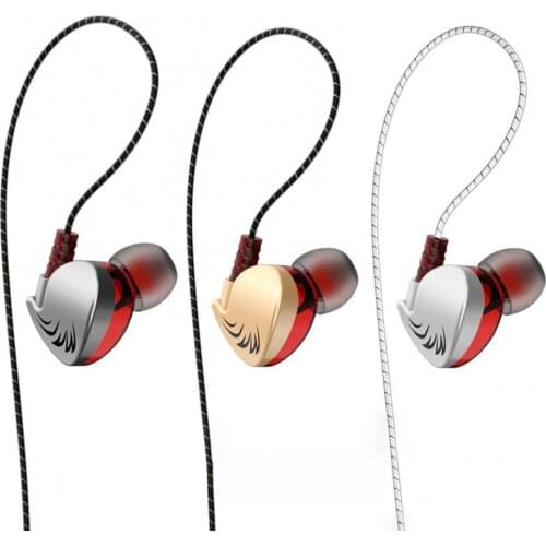 S360 Noise Reduction Sports Running Earphones Fashion 3.5mm In-Ear Wired Headset Diamond Shaped Music Bass No Delay Earplugs