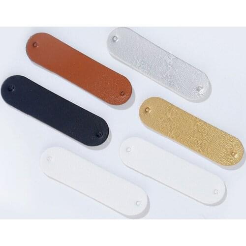 New 20pcs Blank PU Leather Labels For DIY Craft Sewing Garment Accessories Vintage Jeans Bags Hats Shoes Tags Decor Supplies