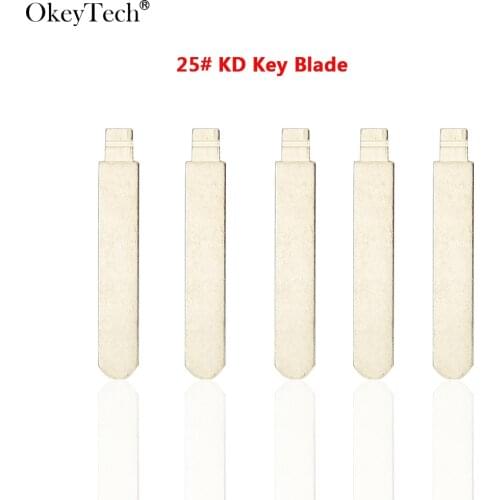 Okeytech 10PCS/LOT High Quality Metal Blank Uncut Flip KD Remote Key Blade Type #25 for All New Honda Accord Fit Odyssey
