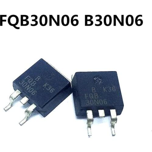 Original 10pcs/ FQB30N06 30N06 B30N06 TO-263 30A60V