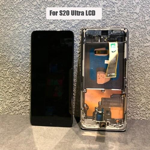 Original LCD replacement For Samsung Galaxy S20 Ultra G988 SM-G988F G988B/DS LCD Display Touch Screen Digitizer