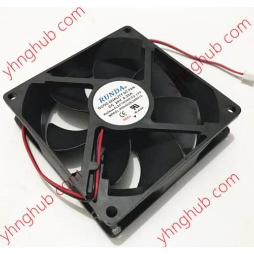 RUNDA RSH9225L24N41A DC 24V 0.32A 92x92x25mm 2-Wire Server Cooling Fan