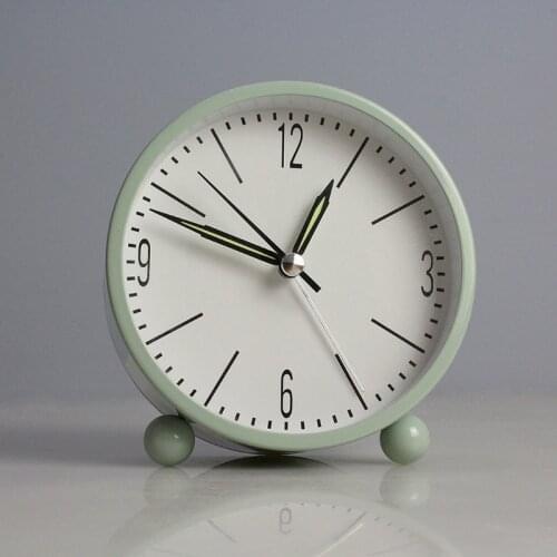 Nordic minimalist bedroom silent desk clock wake up alarm clock personality stylish desktop clock ornaments