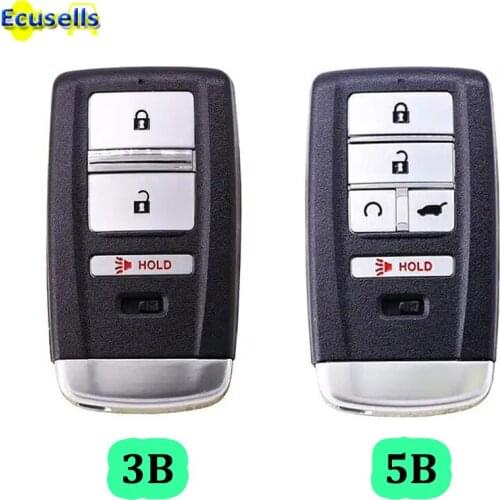3/5 Buttons Smart Prox Remote Car Key Shell Case Cover for Acura MDX RDX ILX TLX 2014-2019 FCC ID: KR5V1X