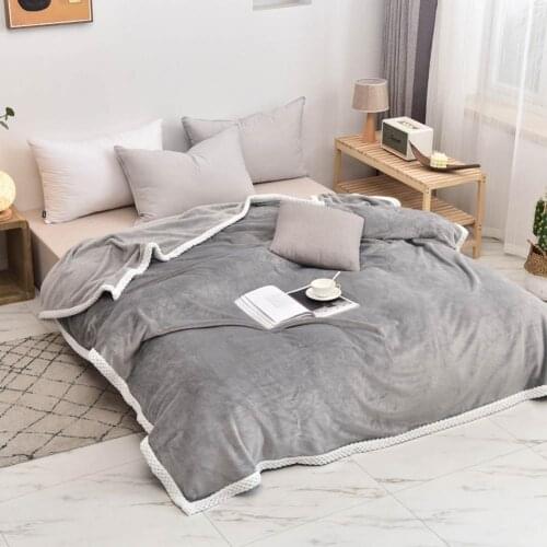 Papa&Mima Pale Mauve Japanese Soft Print Thin Summer Blankets Throws Flannel Fleece Double-side Plaids Microfiber Bedsheet